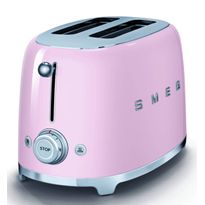Leivänpaahdin Smeg TSF01PKEU, 2-viipaleen, vaaleanpunainen