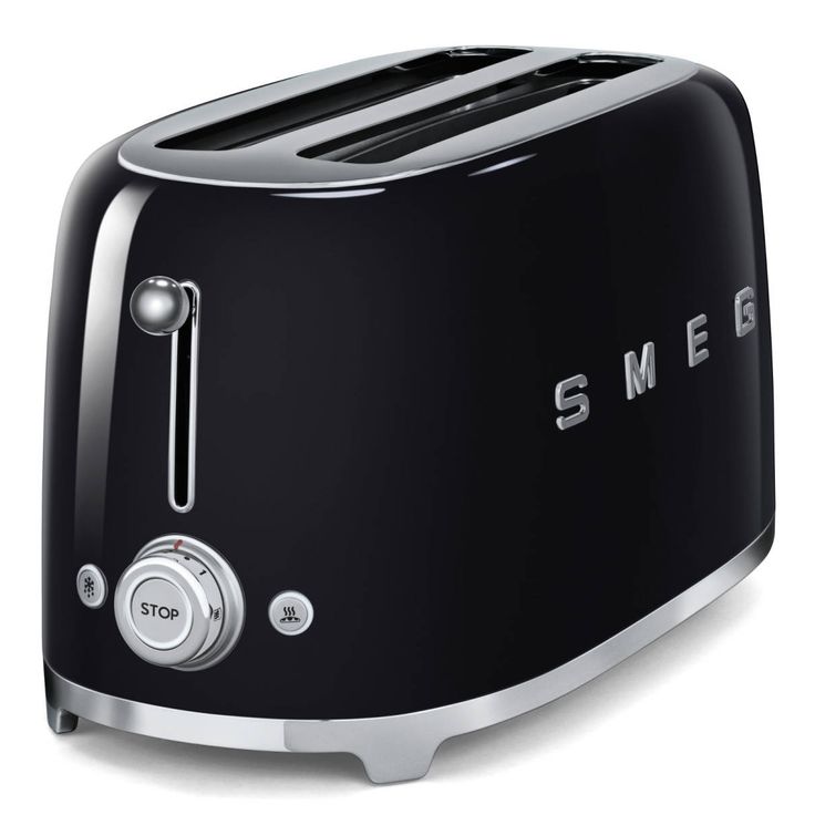 Leivänpaahdin Smeg TSF02BLEU, 4-viipaleen, musta