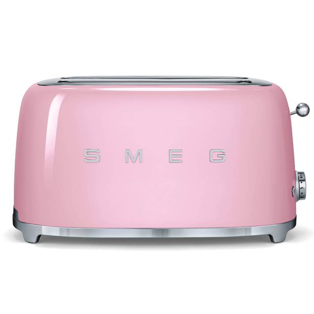 Leivänpaahdin Smeg TSF02PKEU, 4-viipaleen, vaaleanpunainen
