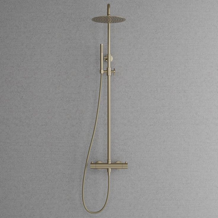 Sadesuihkusetti Scandtap Steel Pleasure 2, termostaattihanalla, Champagne