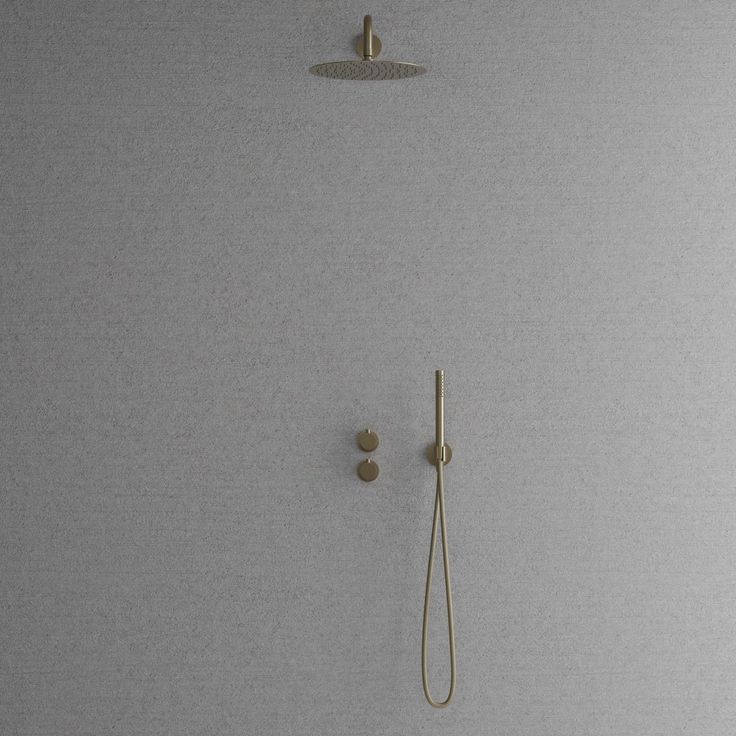 Sadesuihkusetti Scandtap Steel Harmonized 2x, termostaattihanalla, Champagne
