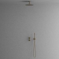 Sadesuihkusetti Scandtap Steel Harmonized 2y, termostaattihanalla, Champagne