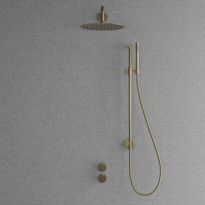 Sadesuihkusetti Scandtap Harmonized 5x, termostaattihanalla, Champagne