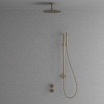 Sadesuihkusetti Scandtap Harmonized 5y, termostaattihanalla, Champagne