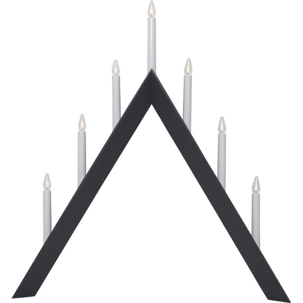 Kynttelikkö Star Trading Arrow, 7-osainen, 64,5cm, grafiitinharmaa
