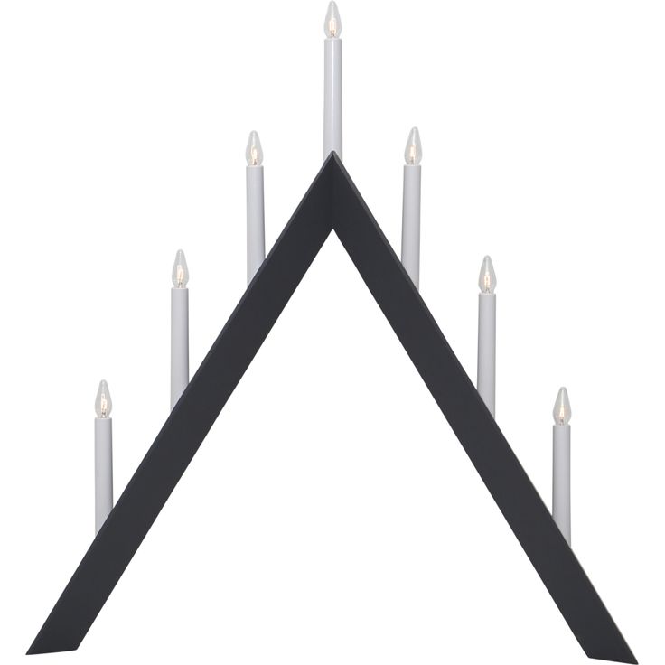 Kynttelikkö Star Trading Arrow, 7-osainen, 64,5cm, grafiitinharmaa