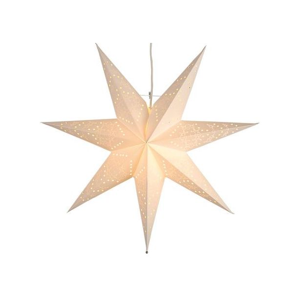 Valotähti Star Trading Sensy, 51cm, paperi, valkoinen