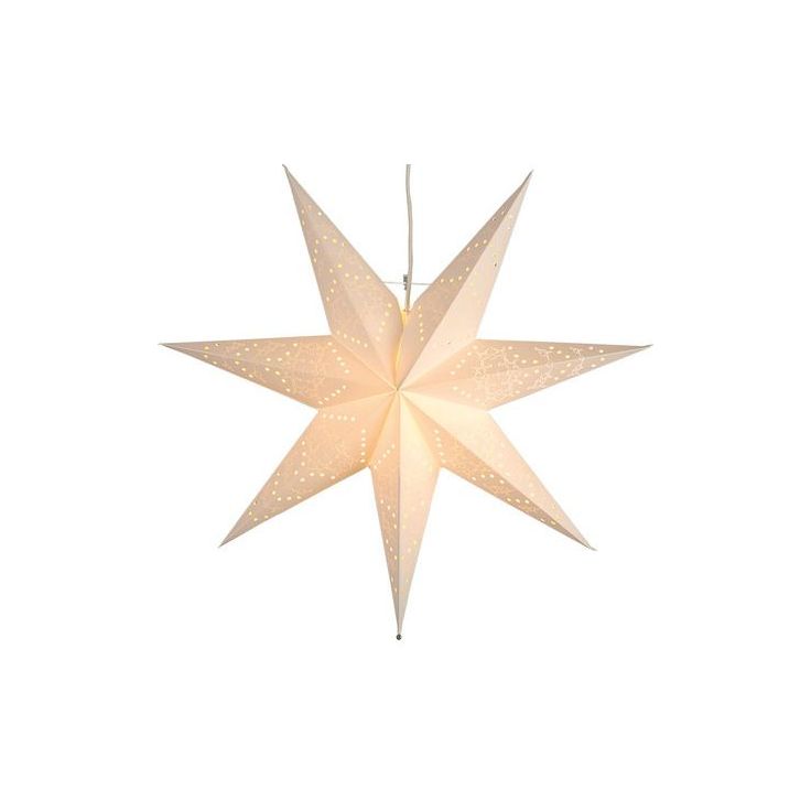 Valotähti Star Trading Sensy, 51cm, paperi, valkoinen