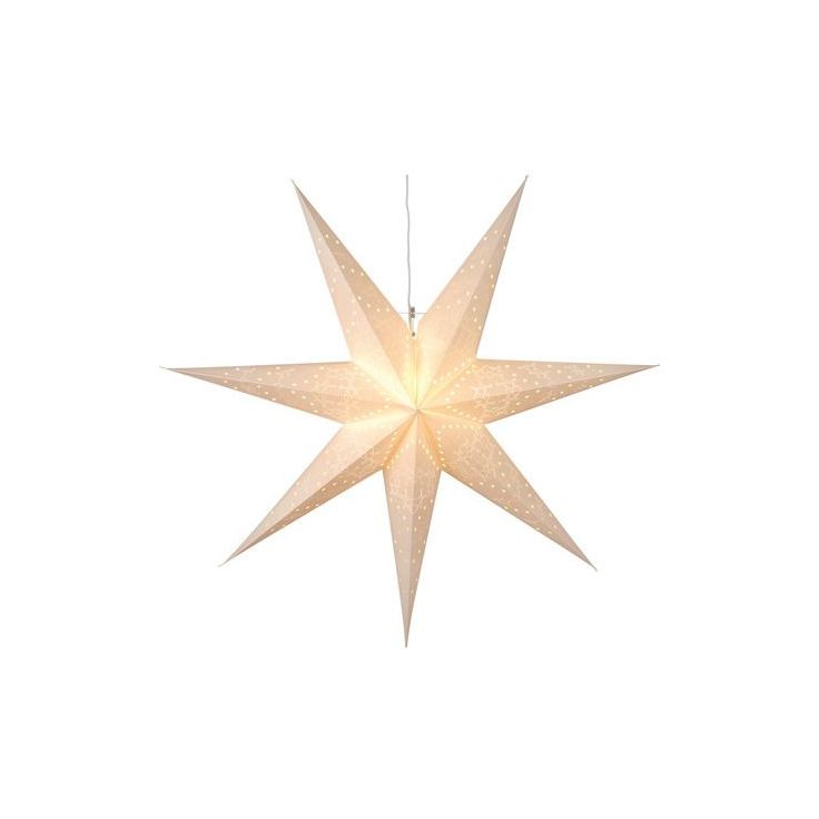 Valotähti Star Trading Sensy, 70cm, paperi, valkoinen