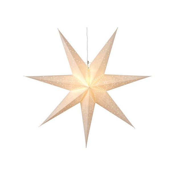 Valotähti Star Trading Sensy, 100cm, paperi, valkoinen