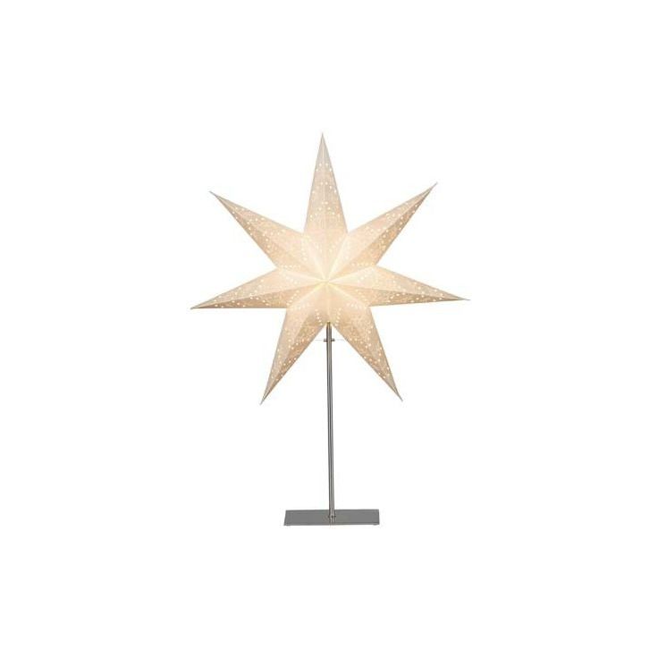 Pöytätähti Star Trading Sensy, 78cm, paperi, valkoinen
