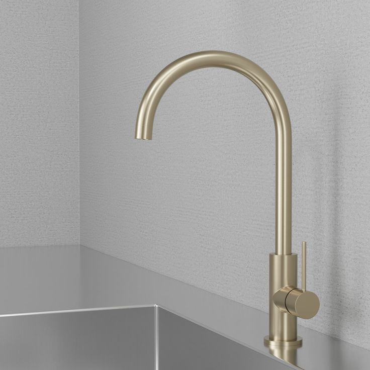 Keittiöhana Scandtap Steel Equip Champagne