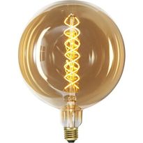 LED-polttimo Star Trading Industrial Vintage, E27, G200, 6W, 2000K himmennettävä, meripihka