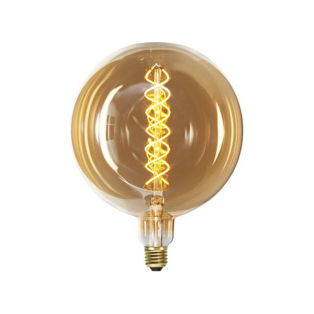 LED-polttimo Star Trading Industrial Vintage, E27, G200, 6W, 2000K himmennettävä, meripihka