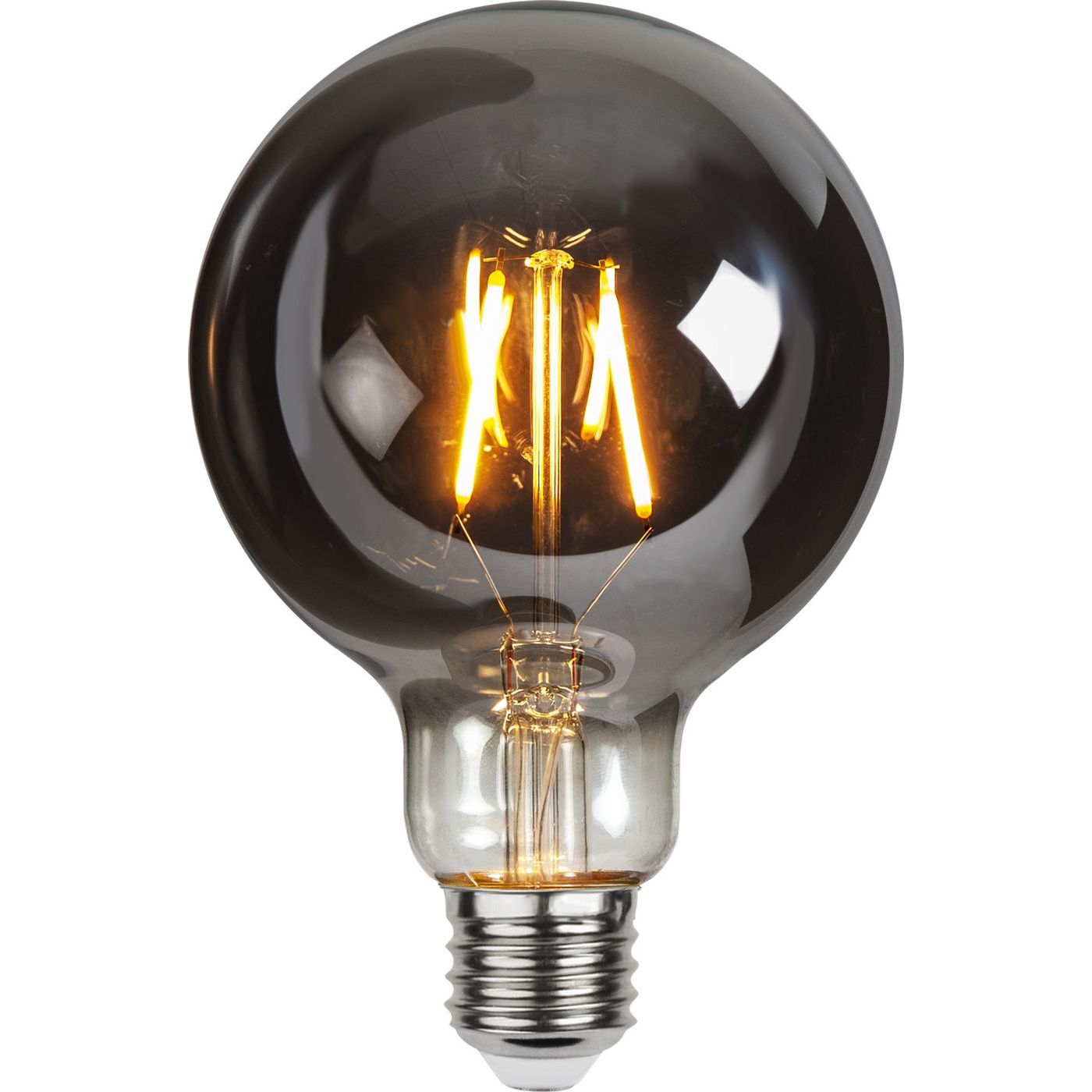 LED-lamppu Star Trading Decoration LED 355-82, Ø95x145mm, E27, savunharmaa, 1.8W, 2100K, 80lm