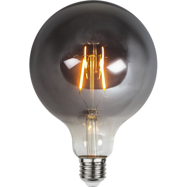 LED-lamppu Star Trading Decoration LED 355-83, Ø125x178mm, E27, savunharmaa, 1.8W, 2100K, 80lm