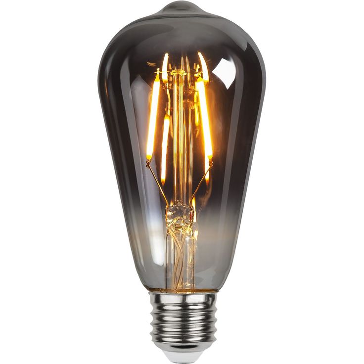 LED-lamppu Star Trading Decoration LED 355-84, Ø64x140mm, E27, savunharmaa, 1.8W, 2100K, 80lm