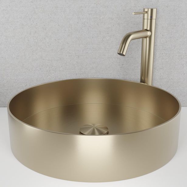 Malja-allas Scandtap Steel Rare R Champagne, ø375mm, Champagne