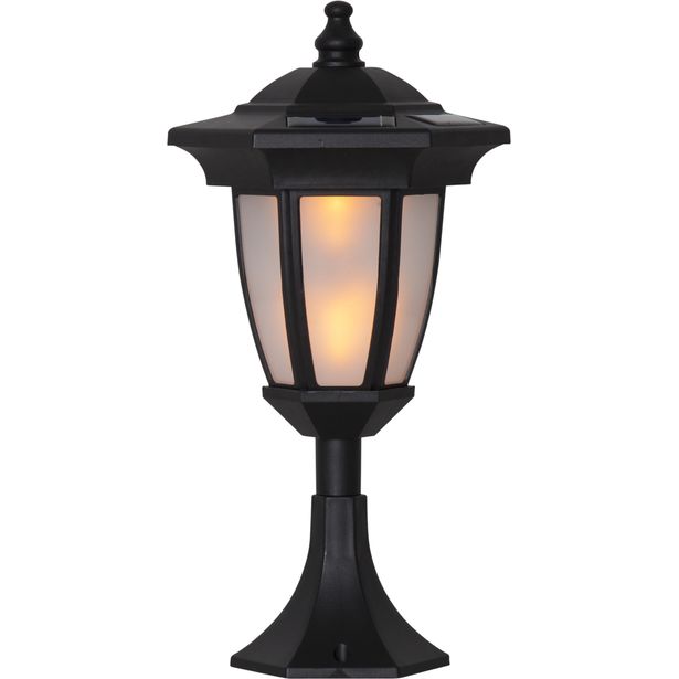 Aurinkokennopuutarhavalaisin Star Trading Flame LED, 155x630x155mm, musta