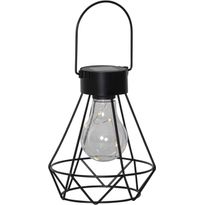Aurinkokennolyhty Star Trading Eddy, Ø130x155mm, musta