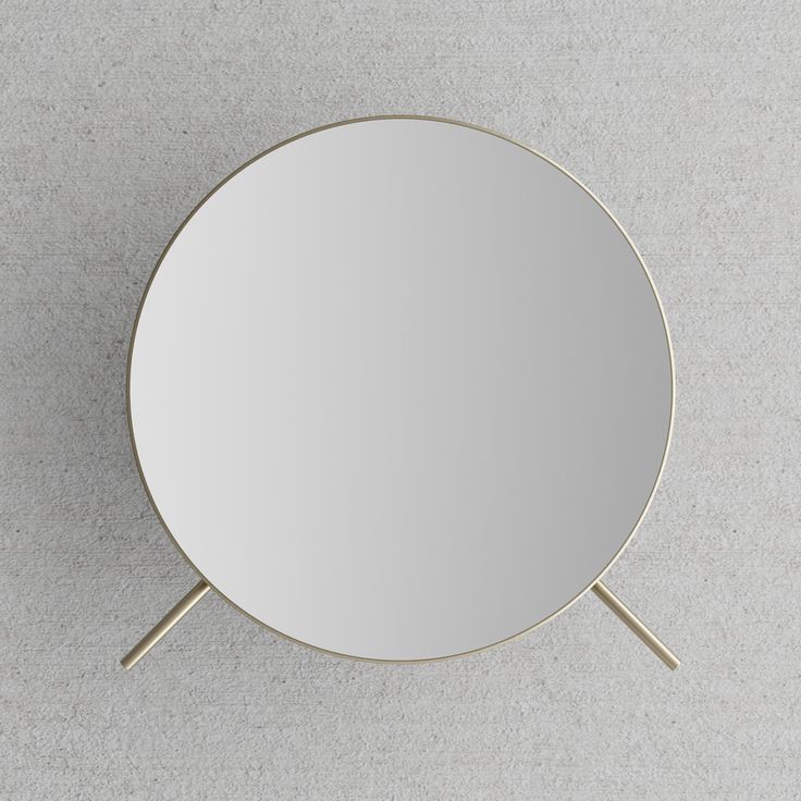 Kylpyhuoneen peili Scandtap Steel Style suurentava, Ø192mm, Champagne