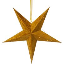 Paperitähti Star Trading Velvet, Ø600x210mm, kulta