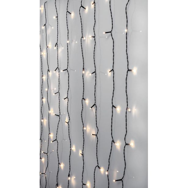 Valoverho Star Trading Serie LED Crispy Ice White, 80 valoa, 1,3x2m