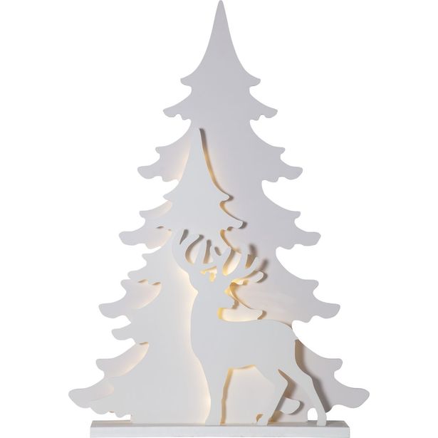 LED-puusiluetti Star Trading Grandy, 1100x770x110mm, valkoinen