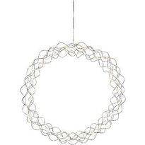 Valokoriste Star Trading Curly, LED, Ø45cm, kromi
