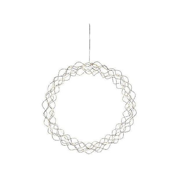 Valokoriste Star Trading Curly, LED, Ø45cm, kromi