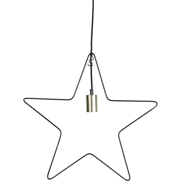 Valotähti Star Trading Ramsvik, 52x50cm, musta