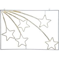 LED-koriste Star Trading Siluett Tapesil tähdenlennot, 750x1100x25mm, valkoinen