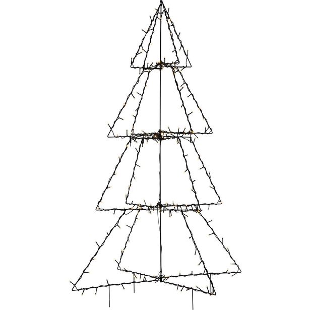 LED-koristekuusi Star Trading Foldy, 1250x900x900mm, musta