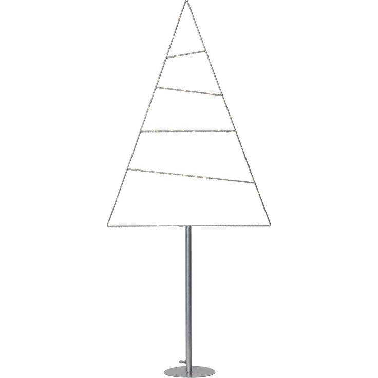 LED-koristepuu Star Trading Triangle, 1160x530x160mm, hopea