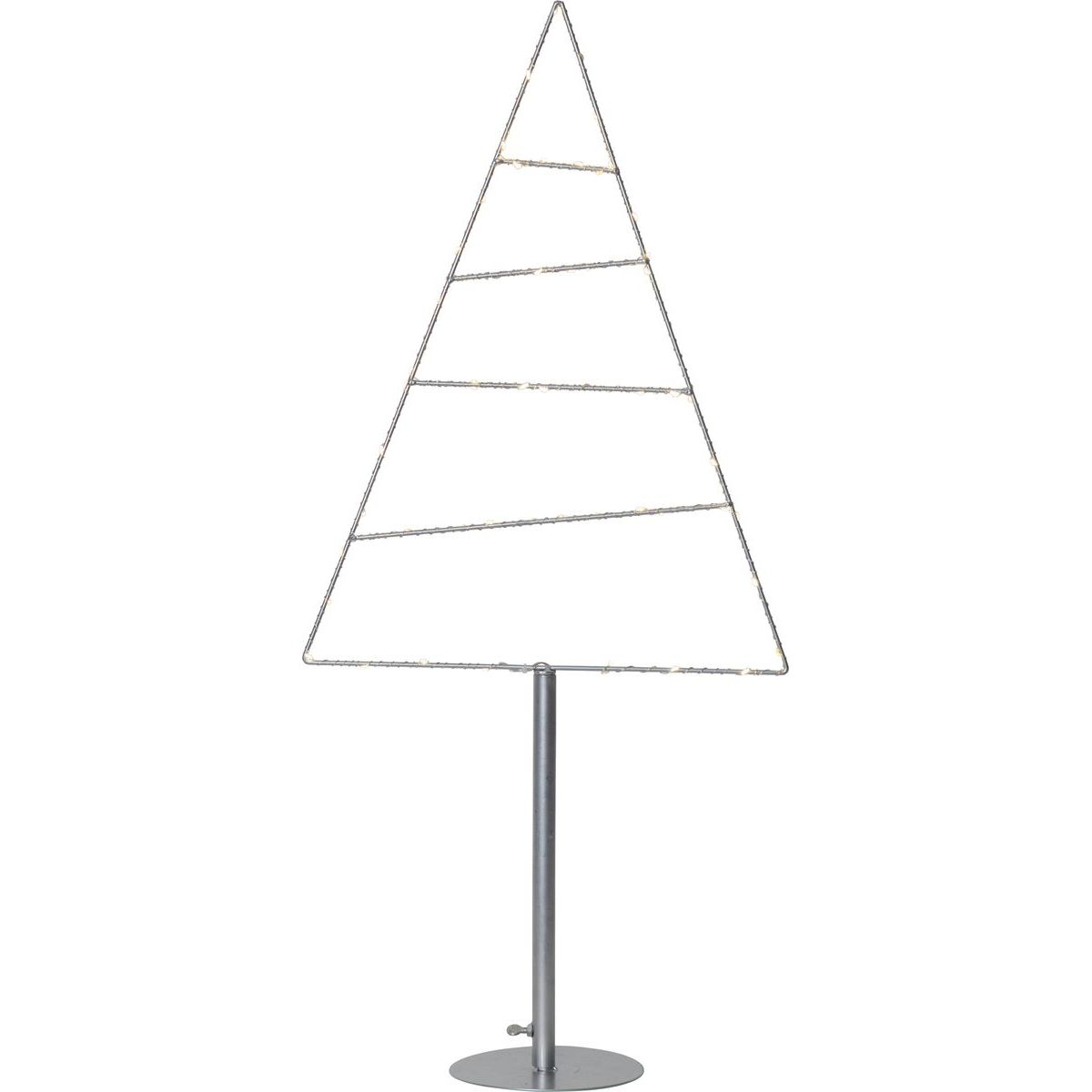 LED-koristepuu Star Trading Triangle, 900x400x160mm, hopea