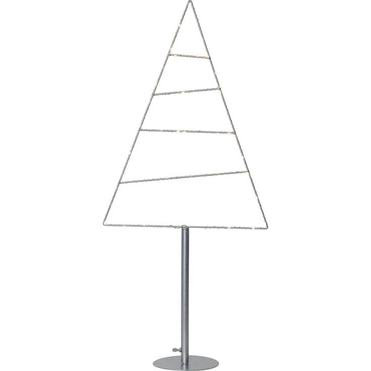 LED-koristepuu Star Trading Triangle, 900x400x160mm, hopea