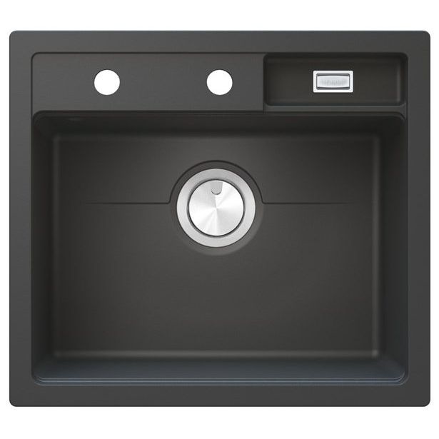 Keittiöallas Stala Combo CEG51-57BF, 560x500mm, komposiitti, musta, huullettava