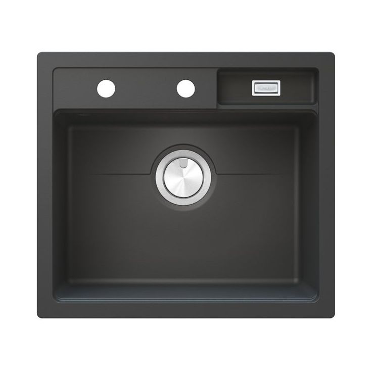 Keittiöallas Stala Combo CEG51-57BF, 560x500mm, komposiitti, musta, huullettava