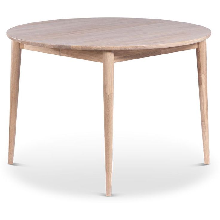 Jatkettava ruokapöytä Stenexpo Odense Ø110/150x75cm valkoöljytty tammi
