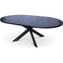 Jatkettava ruokapöytä Stenexpo Tofta Ø140/180x140cm saarni musta