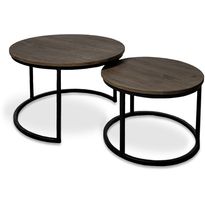 Sarjapöytä Stenexpo Portland Ø75x48cm + Ø58x41cm savutammi