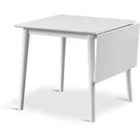 Ruokapöytä klaffilla Stenexpo Åland 80/120x80x75cm valkolakattu