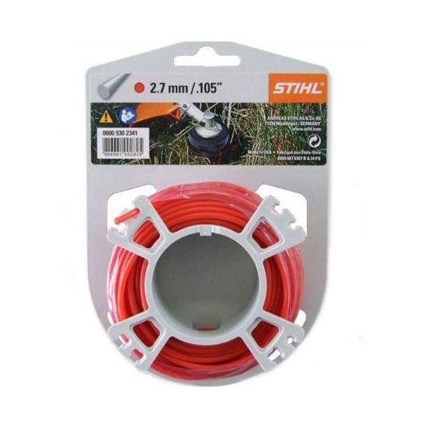 Siima Stihl pyöreä, 2.7mm, punainen, 253m rulla ammattilaiselle