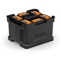 Akun kuljetuslaatikko Stihl, tilaa kuudelle AP-akulle, pinottava