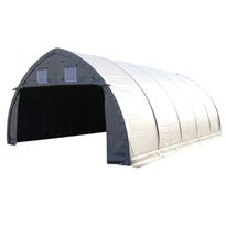 Kalustohalli Ranch, 9.15x6x3.6m, 900g pvc, harmaa