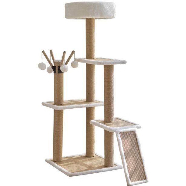 Kiipeilypuu FunPet White, 120 cm
