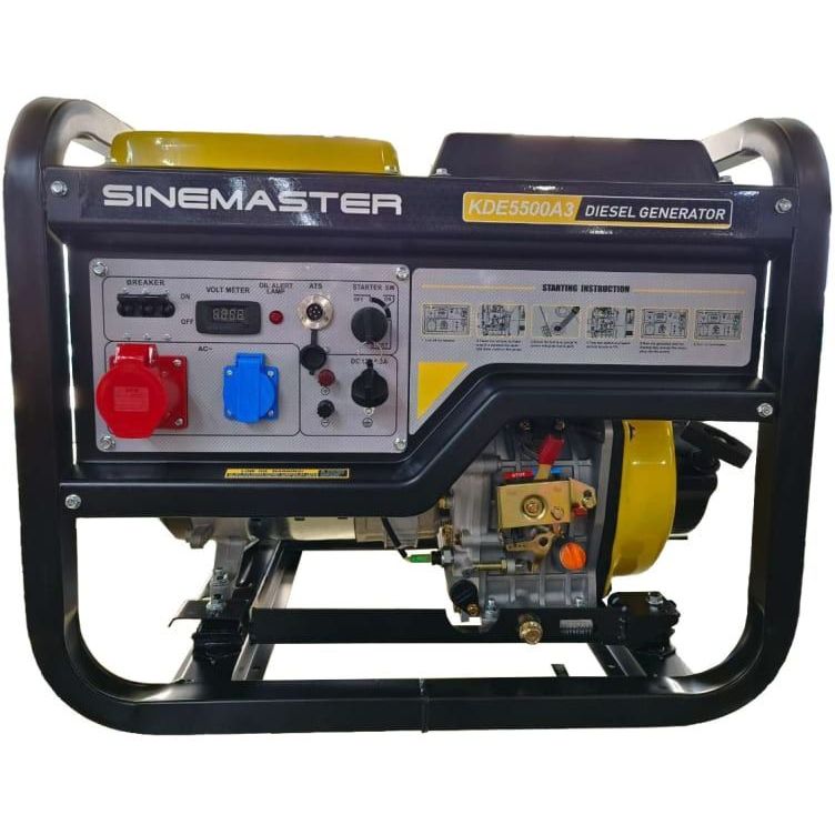 Dieselgeneraattori Sinemaster KDE5500A3, 400V