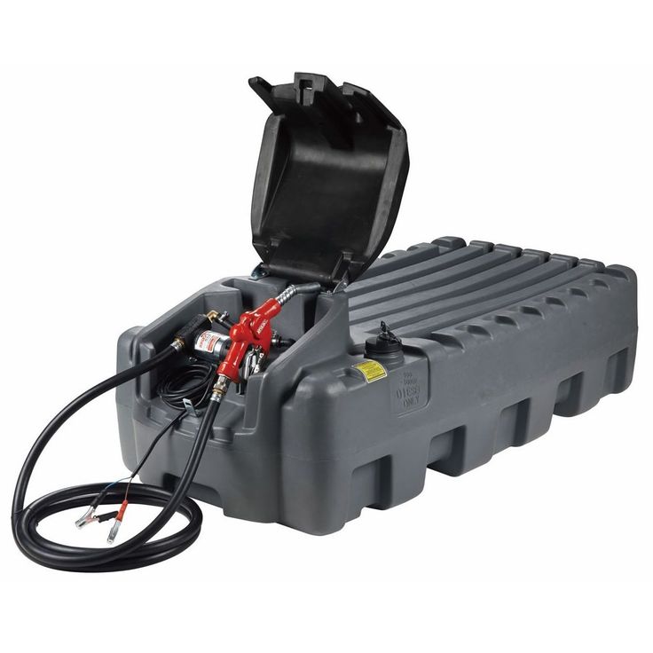 Dieselsäiliö GXT, kapea malli, 400 litraa, 12V pumpulla
