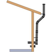 Polttavan käymälän ilmastointiasennusputket Ekohytte Combust 
