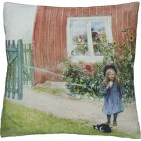 Koristetyynynpäällinen Svanefors Brita, 45x45cm, vihreä